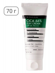 Derma Factory Крем для лица с экстрактом центеллы азиатской Cica 66% sun cream SPF40 PA+++ 70ml - фото