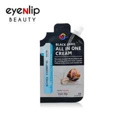 Крем для лица с муцином улитки Eyenlip Black Snail All In One Cream 25g - фото