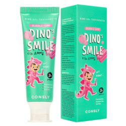 Consly Паста зубная  детская Dino's Smile с ксилитом и вкусом жвачки 60гр - фото