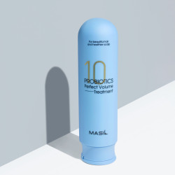 Маска для волос для объема волос с пробиотиками MASIL 10 PROBIOTICS PERFECT VOLUME TREATMENT 300ml - фото