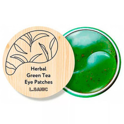 L.Sanic Патчи гидрогелевые с экстрактом зеленого чая Herbal Green Tea Hydrogel Eye Patches  60 шт - фото