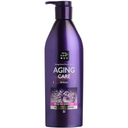 Кондиционер для волос с пудрой черного жемчуга Mise-en-scene Aging care Rinse 680ml - фото