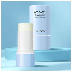 Солнцезащитный стик-бальзам  The Saem Eco Earth Aqua Sun Stick 22гр - фото