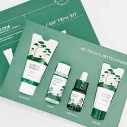 Дорожный набор уходовых средств с экстрактом сосны и центеллы Round Lab Pine Calming Cica Trial Kit - фото