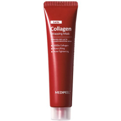Маска-плёнка для сужения пор с коллагеном MEDIPEEL Red Lacto Collagen Wrapping Mask - фото