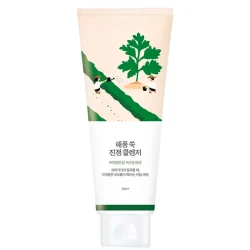Успокаивающая пенка для умывания ROUND LAB MUGWORT CALMING CLEANSER 150мл, - фото