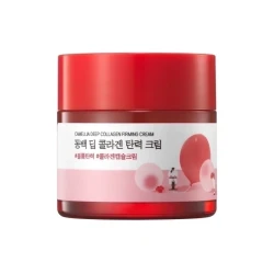 Укрепляющий крем для лица ROUND LAB CAMELLIA DEEP COLLAGEN FIRMING CREAM 50мл - фото
