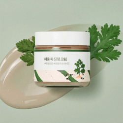 Успокаивающий крем для лица ROUND LAB MUGWORT CALMING CREAM 80мл - фото