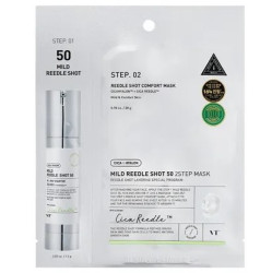 Маска двухфазная деликатная с микроиглами VT MILD REEDLE SHOT 50 2-STEP MASK - фото