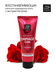 Маска для поврежденных волос Mise en scene DAMAGE CARE ROSE-PROTEIN TREATMENT 180ml - фото