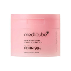 MEDICUBE Тонер-пэды гелевые с PDRN и коллагеном Pink Collagen Toning Gel Toner Pad 70шт - фото