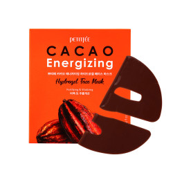 PETITFEE Гидрогелевая маска КАКАО Cacao Energizing Hydrogel Face Mask - фото
