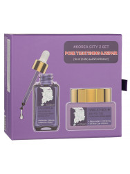 Набор с бакучиолом DR.CELLIO Plus PEONGCHANG BAKUCHIOLE FIRMING cream+ampoule serum - фото