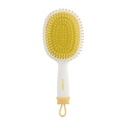Массажная расческа для волос с отверстиями для джиббитсов SOLOMEYA Croks Massage Hair Brush White Белый - фото