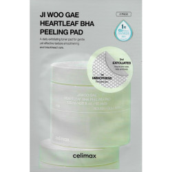 Пилинг-пэды для обновления и сияния кожи CELIMAX Ji Woo Gae Heartleaf Bha Peeling Pad 2pads - фото