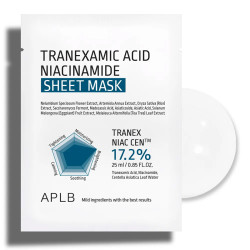 APLB Тканевая маска с транексамовой кислотой и ниацинамидом Tranexamic Acid Niacinamide Sheet Mask 25мл - фото