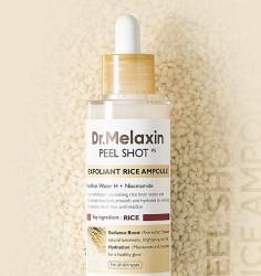 Сыворотка с экстрактом белого риса Dr.MELAXIN PEEL SHOT EXFOLIATING WHITE RICE AMPOULE 80ml - фото
