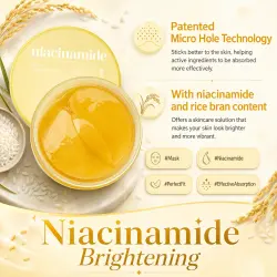 Гидрогелевые патчи с ниацинамидом Missha Airy Fit Niacinamide Brightening Face&Eye Patch 60шт - фото
