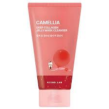 Гель-маска c камелией ROUND LAB CAMELLIA DEEP COLLAGEN JELLY MASK CLEANSER 150 мл - фото