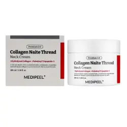 Крем для шеи с коллагеном и пептидами MEDIPEEL Premium 3.0 Collagen Naite Thread Neck Cream 100мл - фото