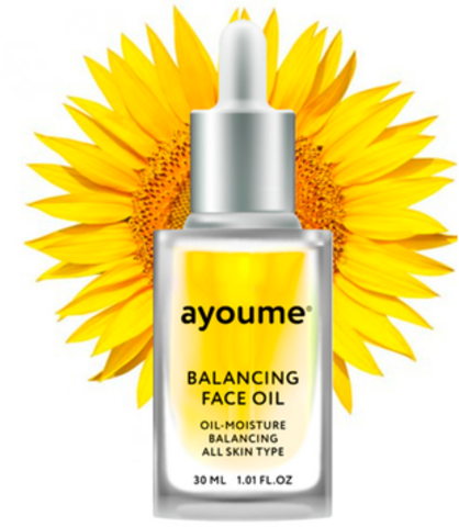 Масло для лица восстанавливающее AYOUME Balancing Face oil with Sunflower 30мл - фото