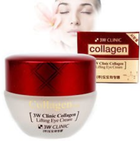 Крем для век ЛИФТИНГ с коллагеном Collagen Lifting Eye Cream 3W CLINIC, 35 мл - фото