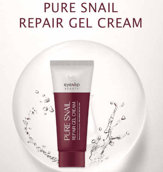 Крем-гель для лица улиточный EYENLIP PURE SNAIL REPAIR GEL CREAM 45ml - фото2